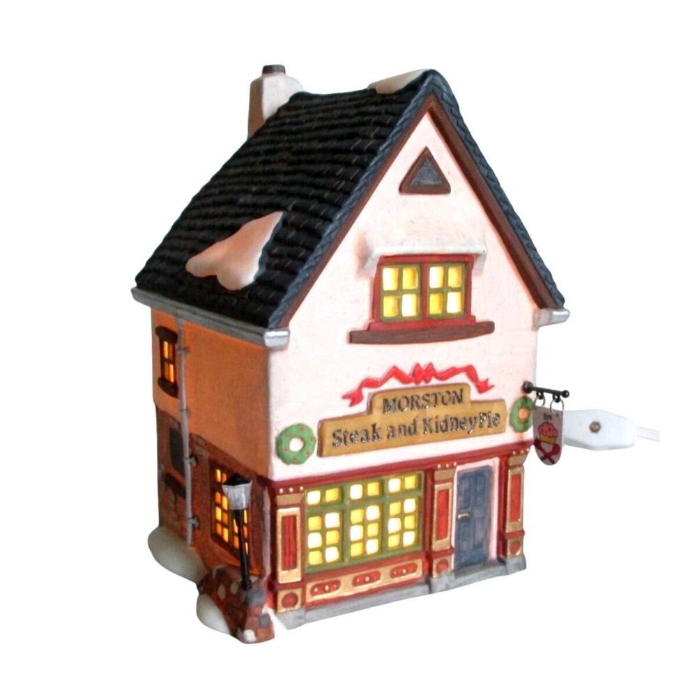 Dept. 56 Dickens Village Morston Steak & Kidney Pie Light-Up Building
